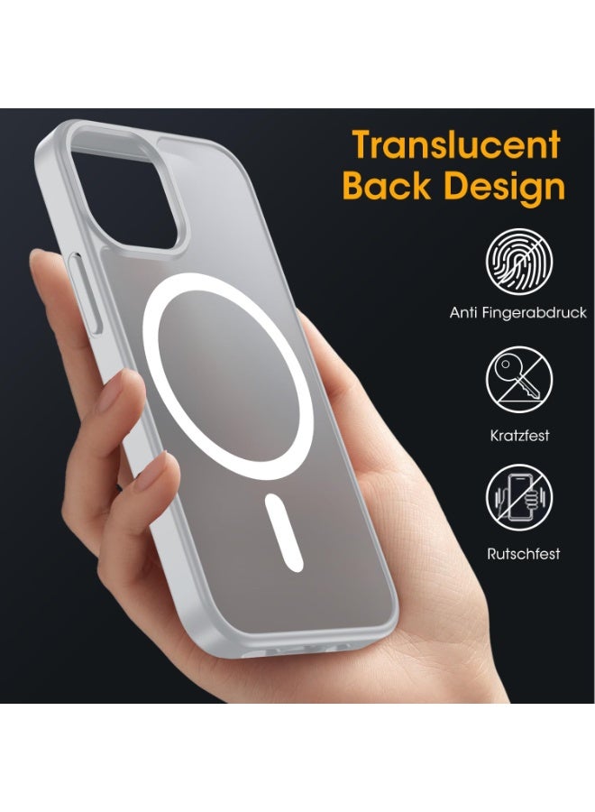 ACLIX Magnetic Case for iPhone 11 Pro [Shockproof & Slim] Matte Hard Back Cover with high-Grade Protection | White - Image 3